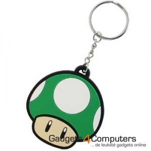 1-UP Mushroom Rubber Key Chain