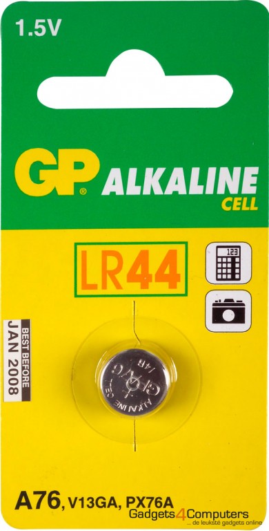GP Alkaline Knoopcel LR44 1.5V