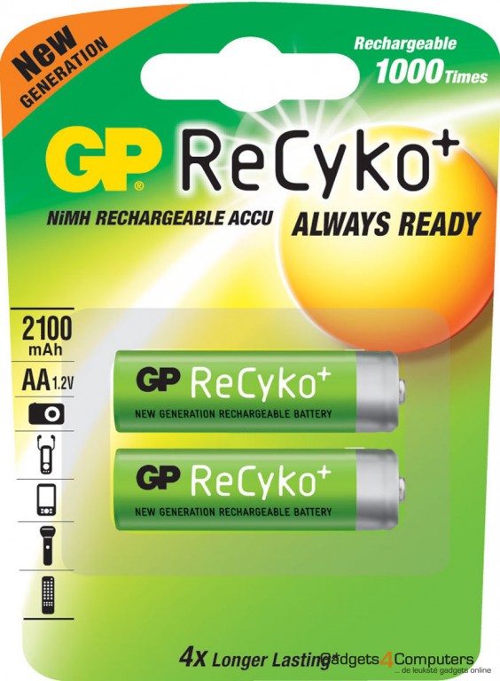 GP Oplaadbare Batterijen ReCyko+ (AA) 2050mAh 1.2V