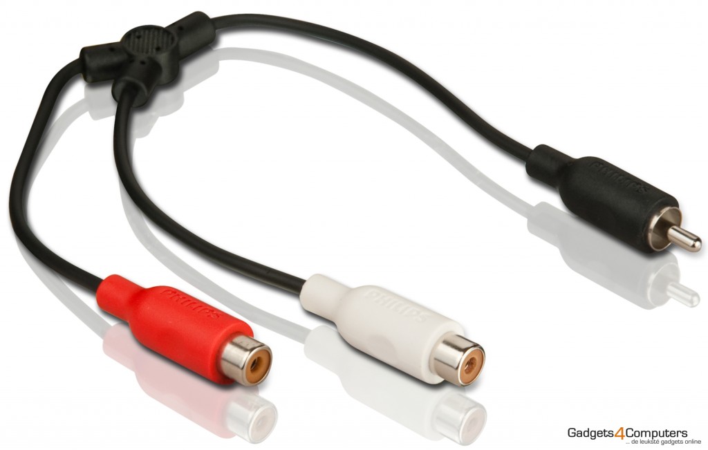 Stereo Y Cable, Cinch (Tulp) - 2x Cinch (tulp)