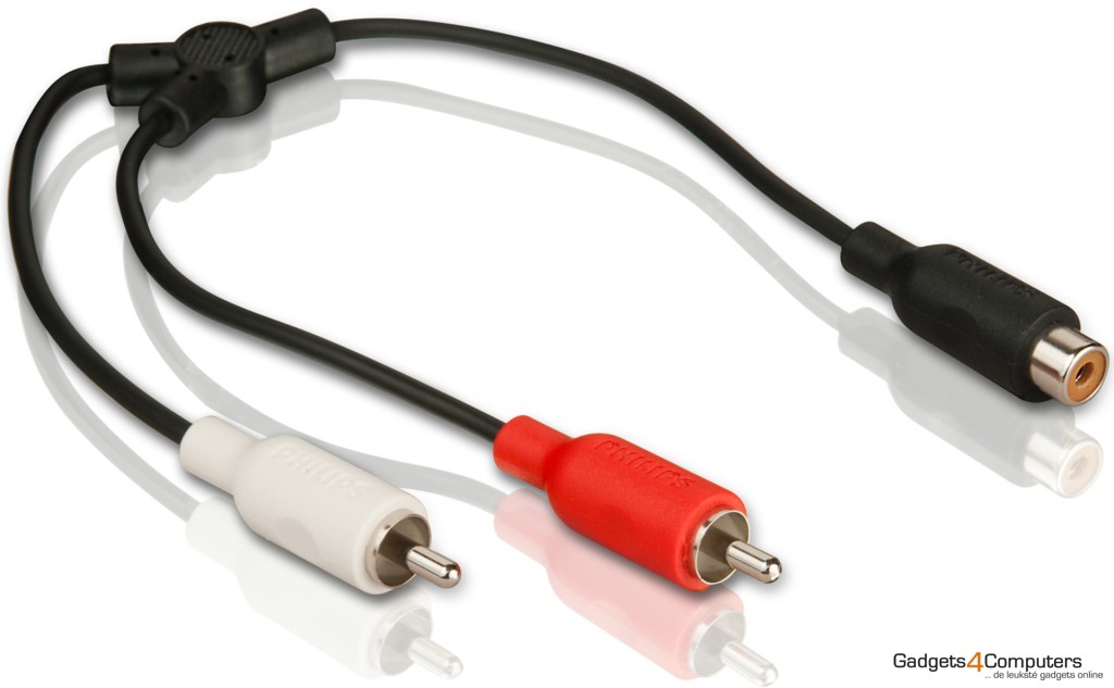 Stereo Y Cable, Cinch (Tulp) - 2x Cinch (tulp)