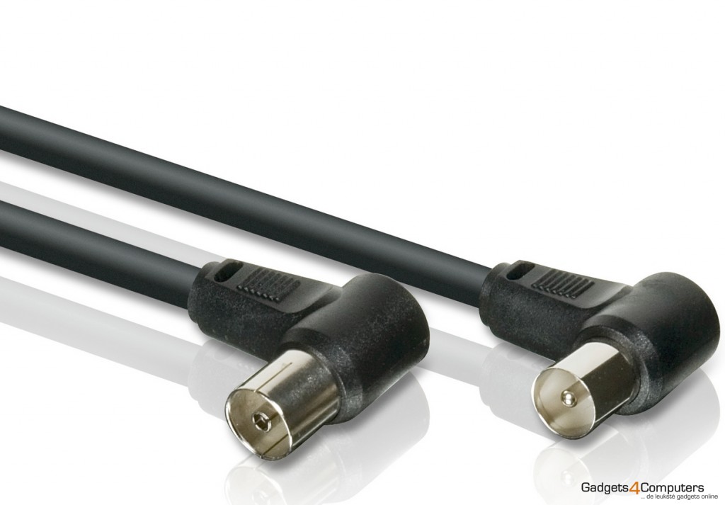 Coaxial Cable, 3 Meter Hoekconnector