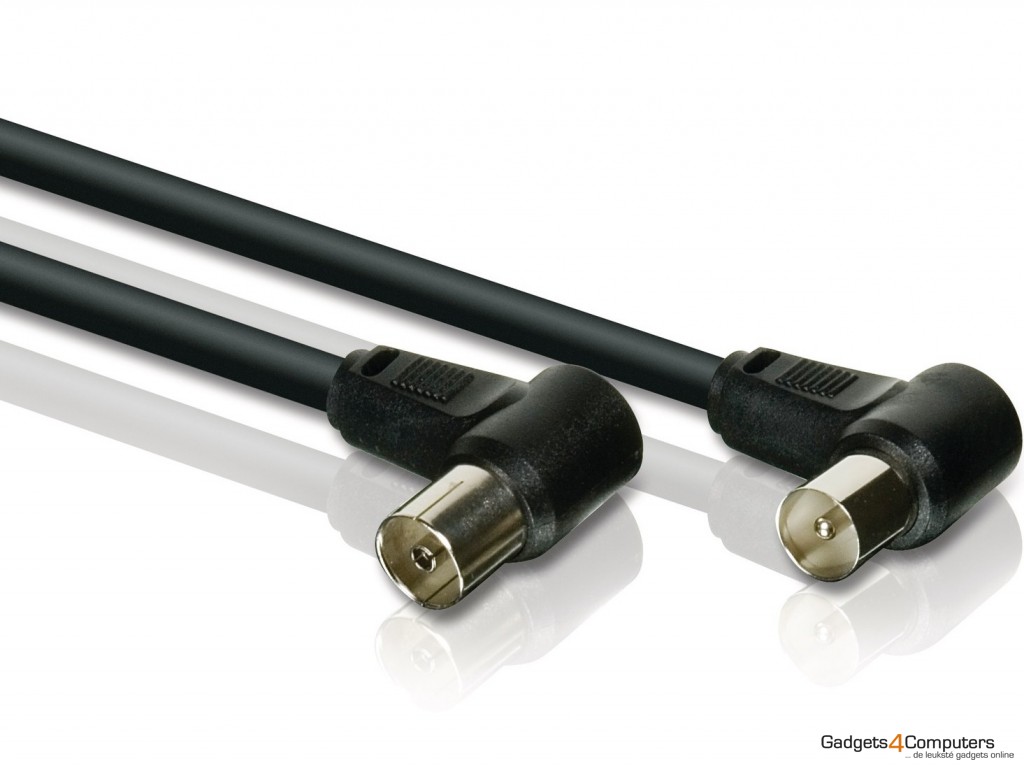 Coaxial Cable, 1.5 Meter Hoekconnector