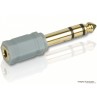 Stereo Adapter, 3.5mm Jack - 6.3mm jack (Gold)