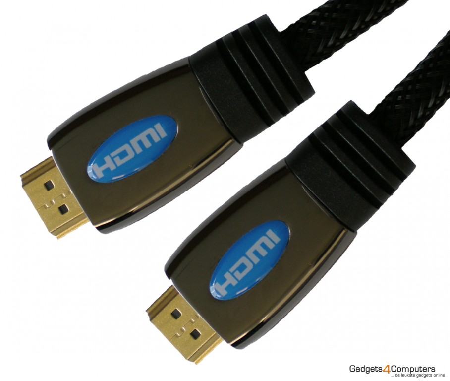 HDMI kabel - Versie: 1.4 - 5 Meter - Gold + Metal Ends