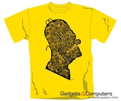 T-shirt - Simpsons Head - Geel (M)