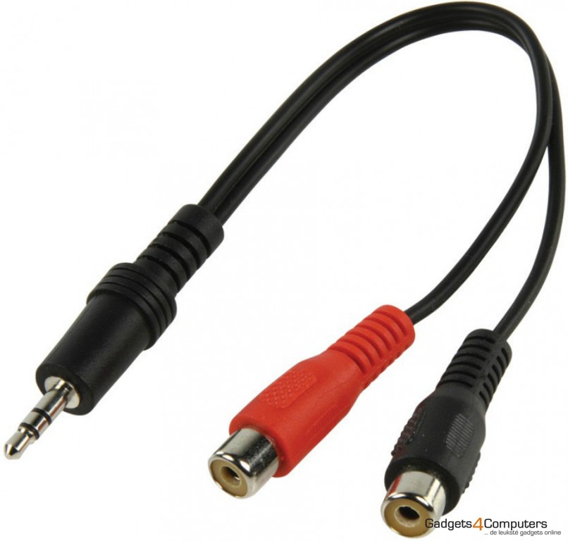 Stereo 3.5mm Jack M- 2x Cinch F